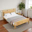 MDF Wooden Bed With Rattan Paper-1934334166