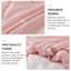 Ensemble de literie 3 pièces réversible rose en microfibre toutes saisons-122494924-122494926
