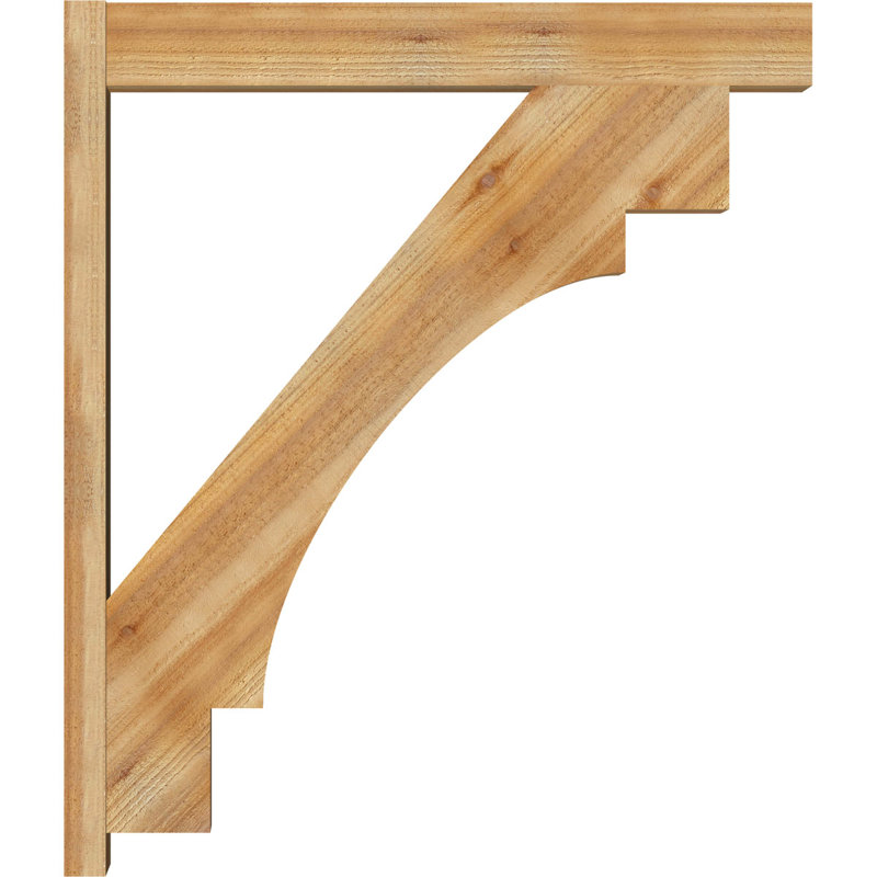 Persienne en bois Merced Block Rustic Timber, P 36 po x H 42 po, Sapin Douglas de 8 po (sciage brut)