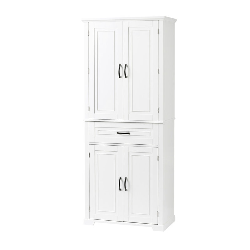 Armoire de rangement de salle de bain blanche avec fabrication fiable, Blanc