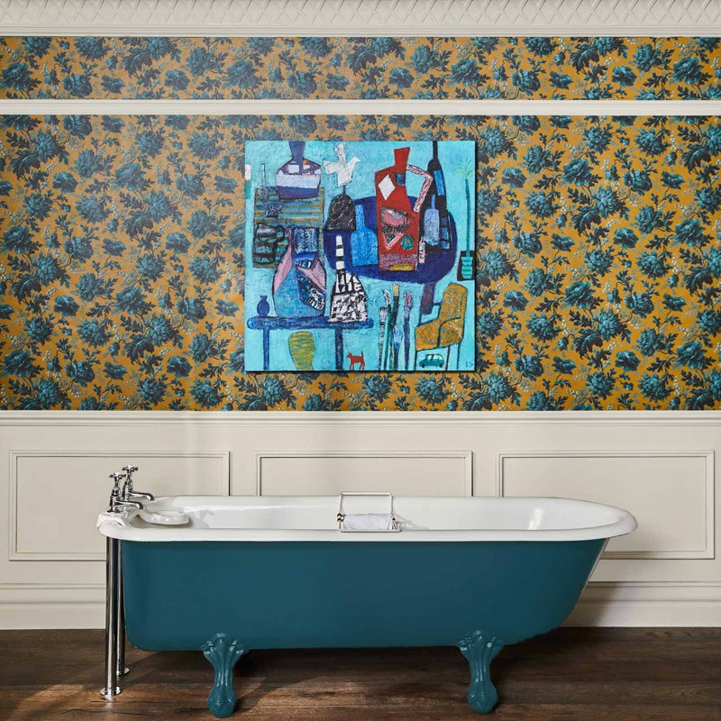 Opia 9.84' L x 70.87" W Wallpaper Roll, Opaline