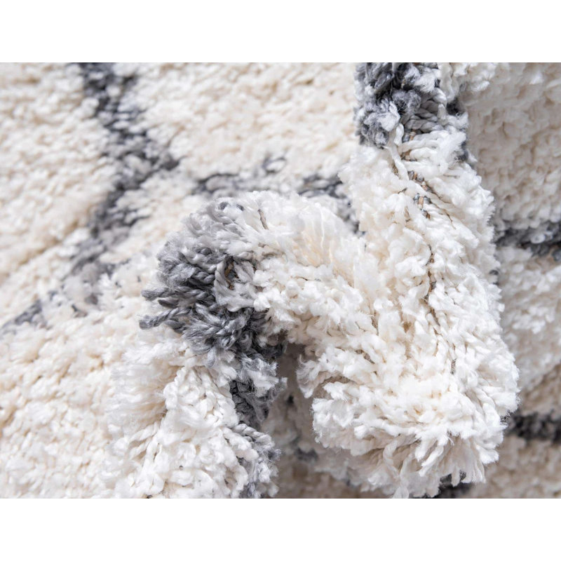 Mitzy Geometric Indoor Rug, Square 8'