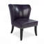 Fauteuil d'appoint en cuir synthétique, fauteuil de salon avec garniture de rivet pour la réception de la chambre à coucher