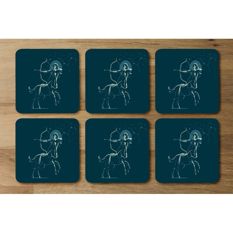 Square 6 Piece Coaster Set