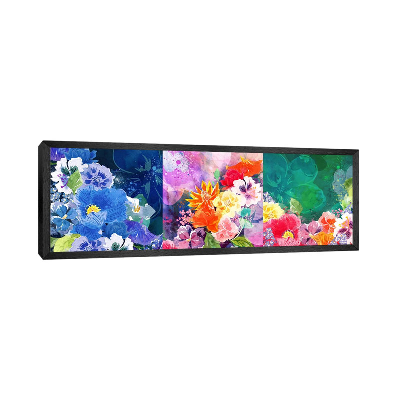 Joyous Blossoms by 5by5collective - Panoramic Gallery-Wrapped Canvas Giclée on Canvas, 121.92 cm H x 40.64 cm W