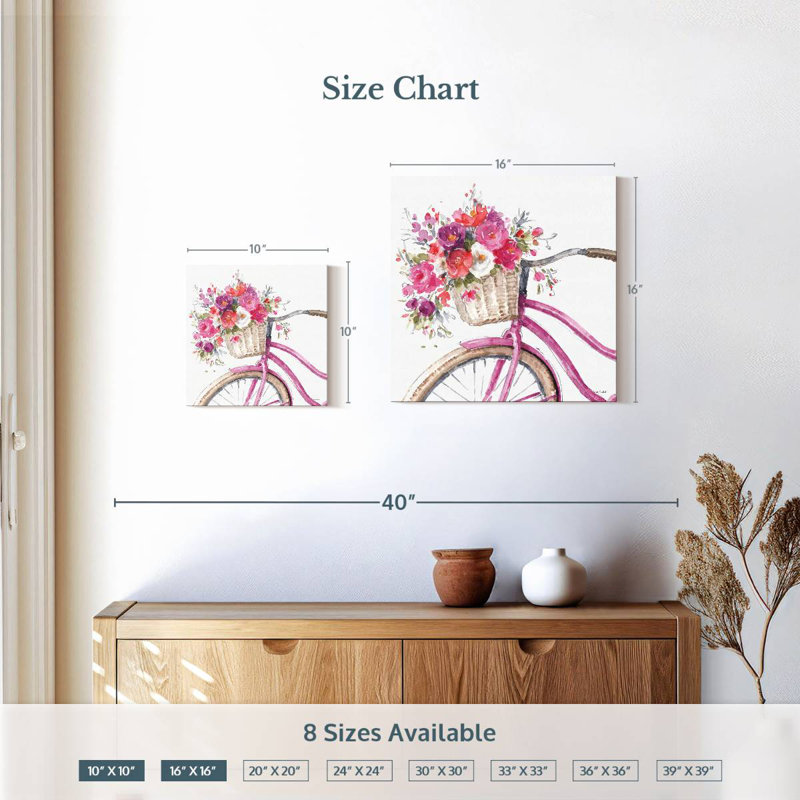 Harnek visiblement rose, H 16 po x l 16 po
