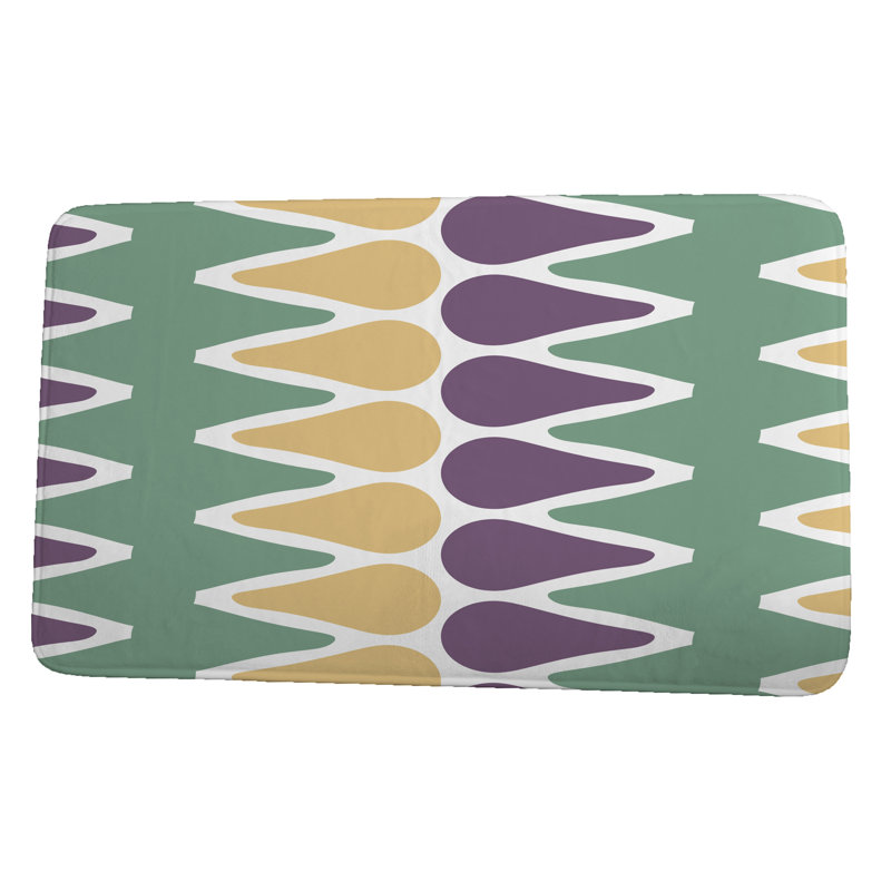 Tapis de bain Hapeville, l 21 po x L 34 po, Vert
