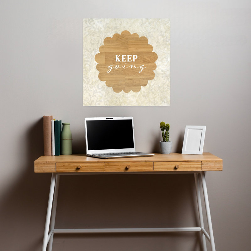 Keep Keeping Abstract Art contemporain, H 18 po x l 18 po