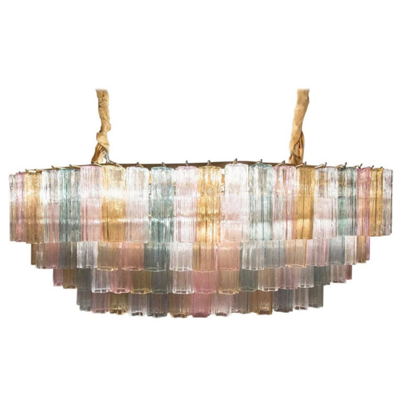 Lustre ovale clair Mid-Century, G - vert, Noir / doré, 29 po de largeur x 14 po de profondeur x 18 po de 