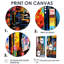 «Colorful City», ensemble de 2 impressions sur toile multicolores-369668165-369668163-369668162