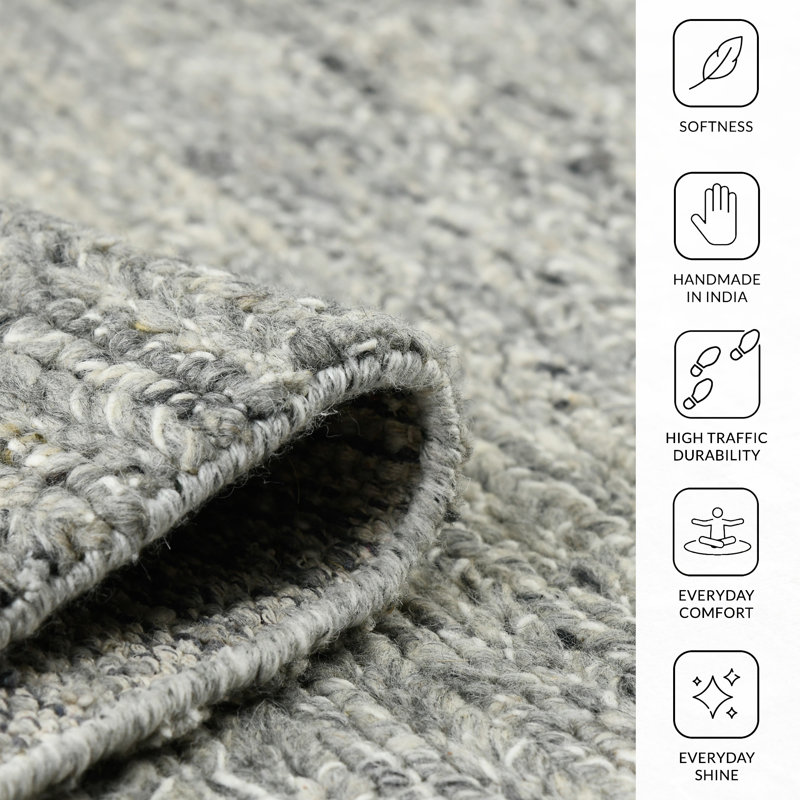 Pickensville New Zealand Wool Handmade Indoor Accent Rug, Rectangle 2' x 3'