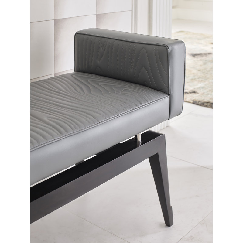 Faux Bois City Bench-Grey, Gray