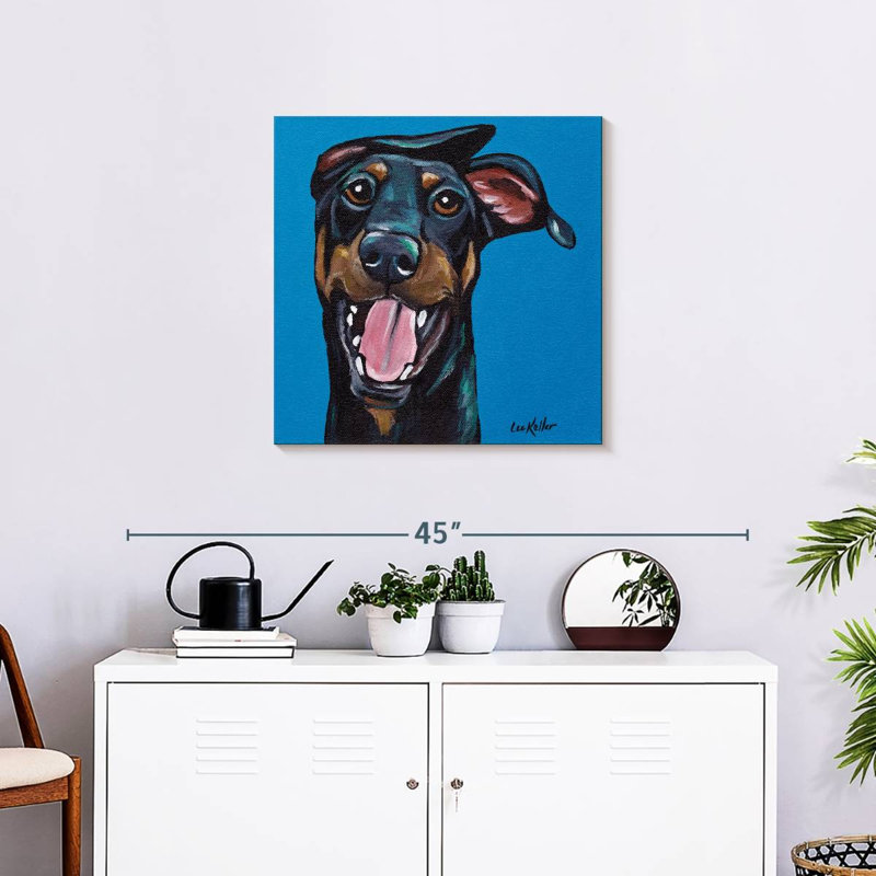 Crowle Doberman, 24" H x 24" W