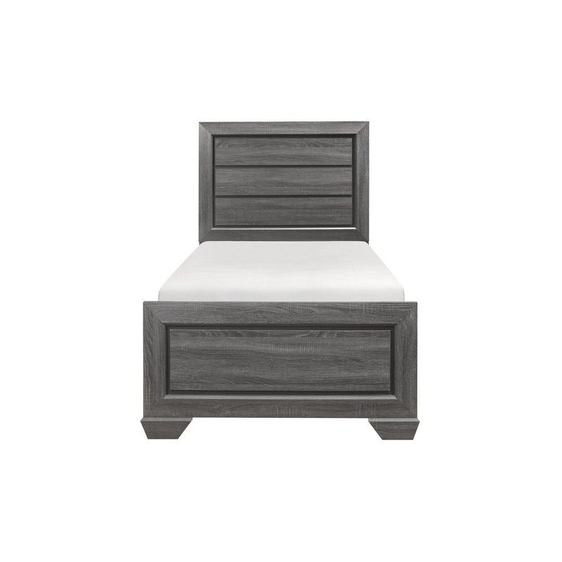Evynn 3-1_Ange Panel Bedroom Set, Grey, 3 Pieces: Bed, Dresser, Mirror, Twin