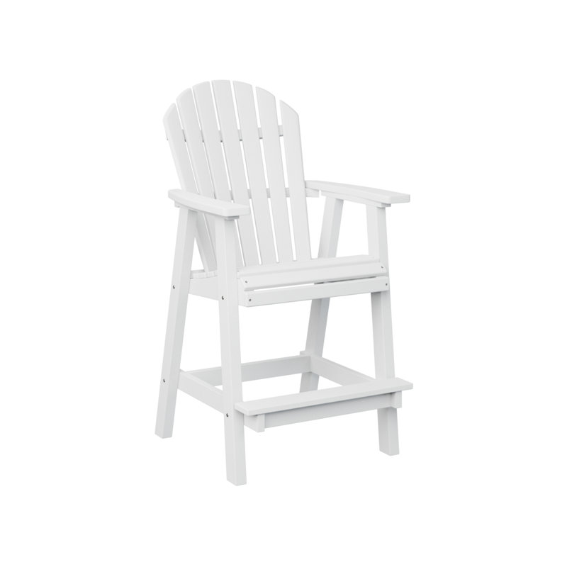 Chaise de bar berlinoise Berlin, 26.5", Blanc