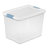 Sterilite Plastic Clear Stackable Latching Storage Box Container