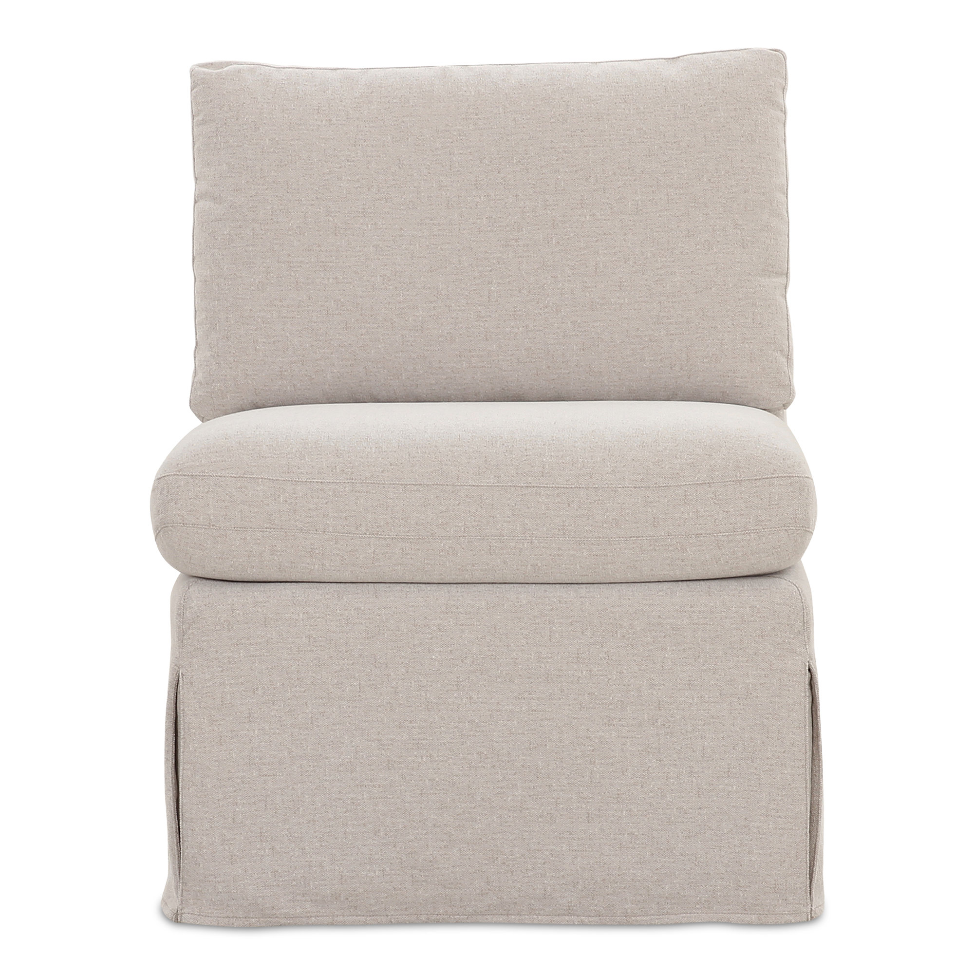 Hennecy Fable Slipcover Dining Slipper Chair Beige
