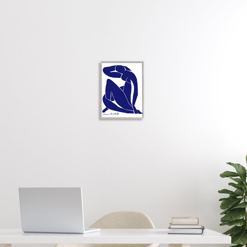 Minimal, abstrait, femme nue mauve, artiste matisse, Estampe numérique Farmhouse, H 14 po x l 11 po