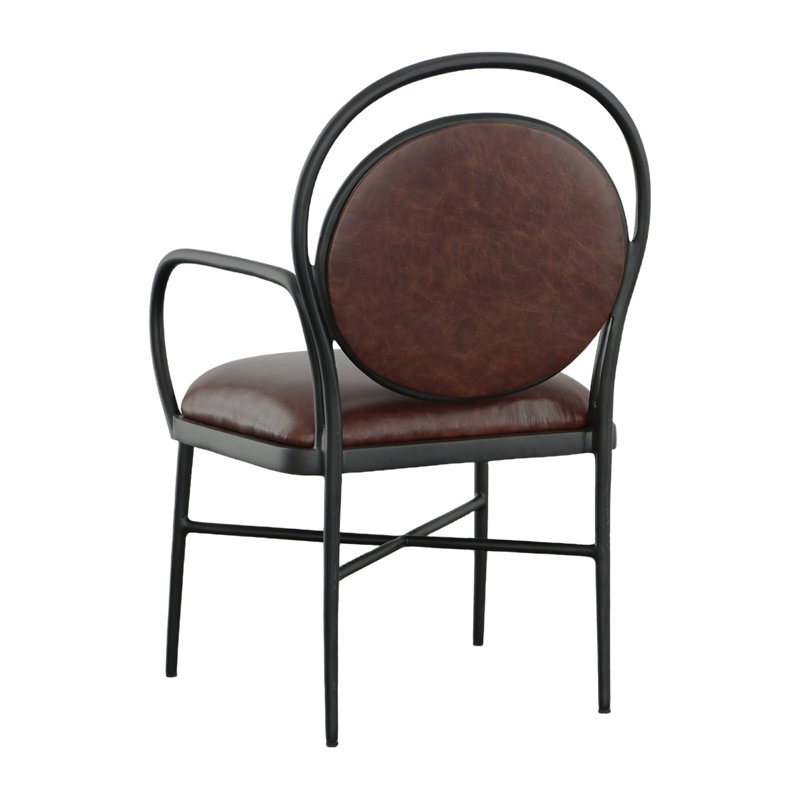 BD Warner Arm Chair in Chocolate/Black