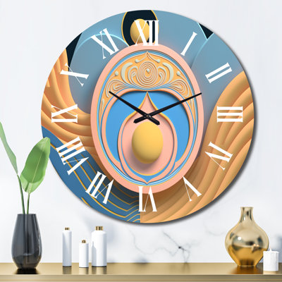 Horloge murale en métal
