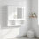 Une armoire de salle de bain murale sophistiquée de 30 po à fixation murale deux-en-un avec des tablettes intérieures réglables et une technologie de porte à fermeture en douceur