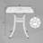 Rivka Square Metal Outdoor Side Table With Umbrella Hole , 21'' in. W 21'' in. D-2002831676