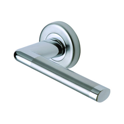 Heritage Brass Sorrento Door Handle Lever Latch on Round Rose Lena Design