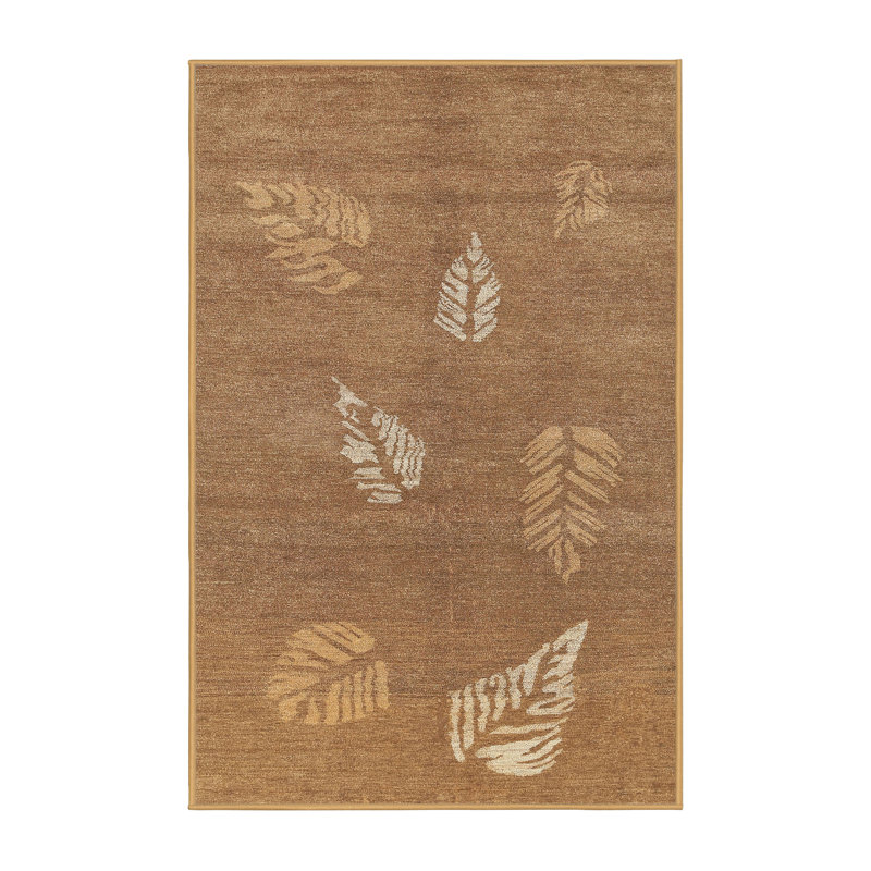 Tapis beige contemporain, Rectangle 3 pi x 5 pi