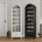 2PCS 71" Shoe Storage Cabinet With 1 Storage Drawer And 4 Adjustable Shelves for Living Room -508557699