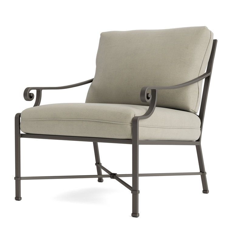 Venetian Outdoor Lounge Chair, Fusion Clay, Mica