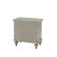 Table de chevet en champagne, 28 po x 17 po x H 28 po