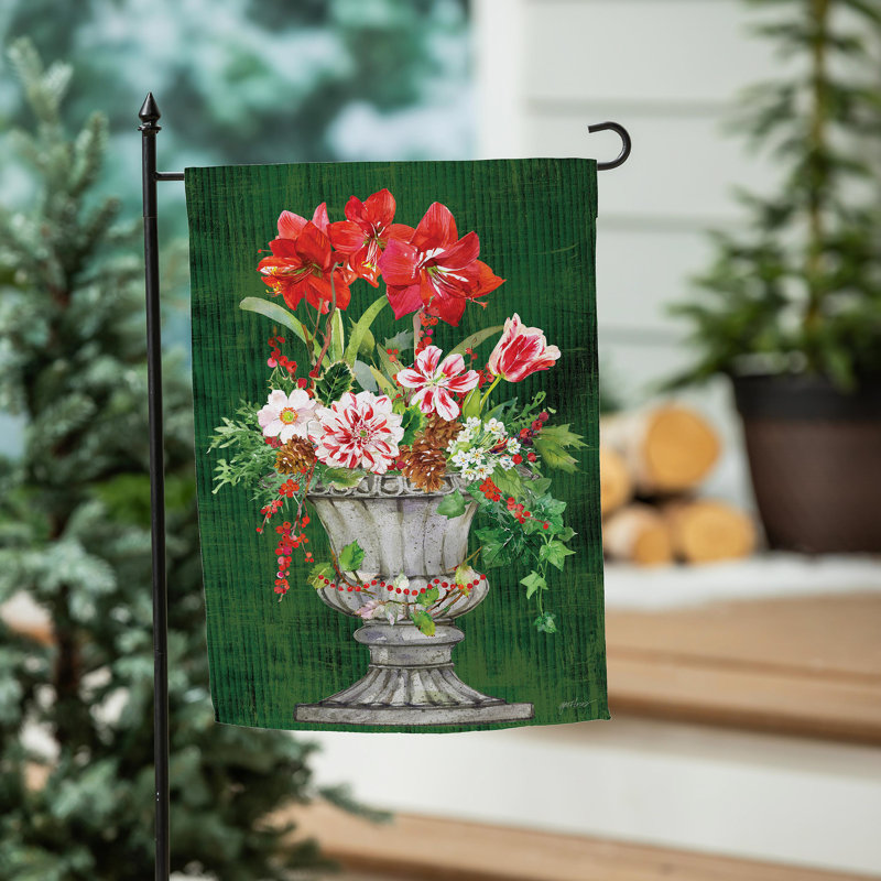 Drapeau de jardin de Noël en suède