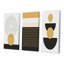 Designs abstraits minimalistes en couleurs rétro II - ensemble d'art moderne Mid-Century de 3 pièces-518946918