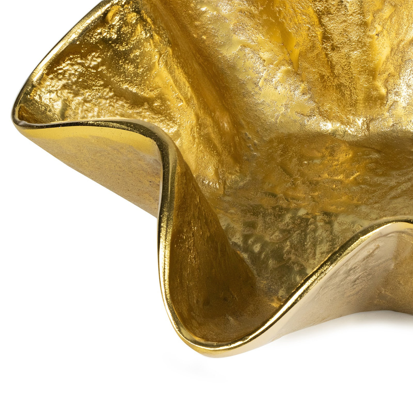 Pedicoat Metal Bowl Small, Brass, 4.75" H x 12" W x 12" D