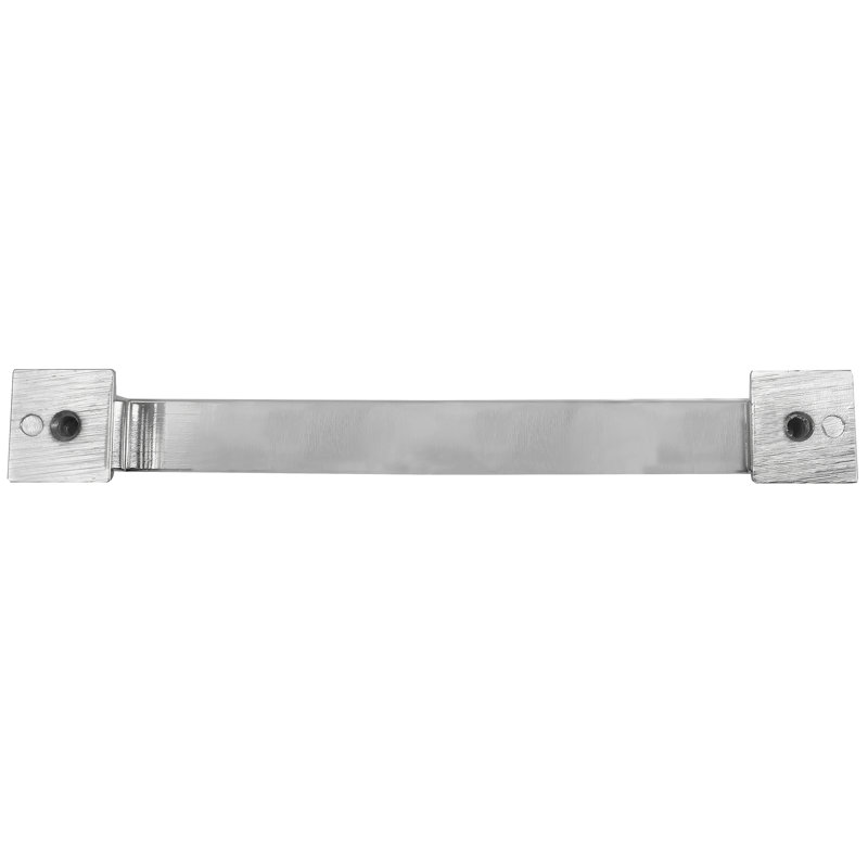 Beacon Hill Polished Nickel Rectangular Bar Pull with Mounting Hardware