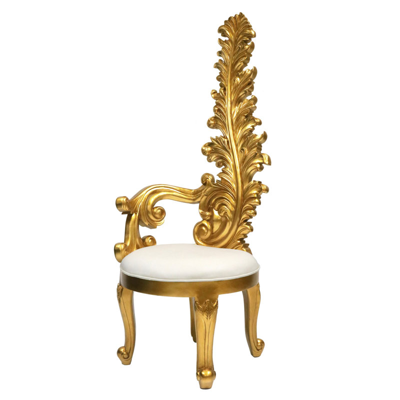 A Versailles Acanthus Throne Lounge Chair