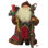 Figurine de père Noël en tissu écossais