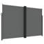 Auvent latéral rétractable anthracite 86,6 po x 393,7 po Vidaxl