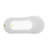 55" Streamline Clawfoot Soaking Acrylic Bathtub-62783439-76896500