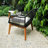 Talbott Allysen 3 Piece Wood Seating Group with Cushions and Mosaic Table