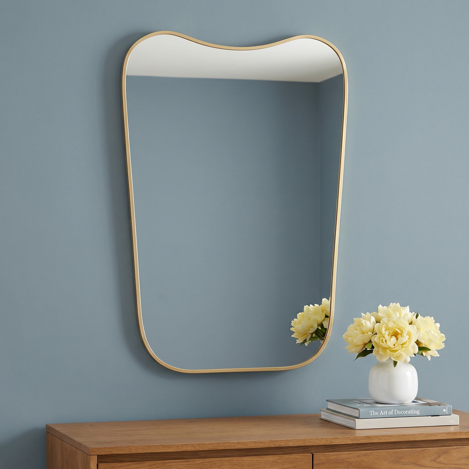 Bellona Metal Asymmetrical Mirror, 36" x 24"