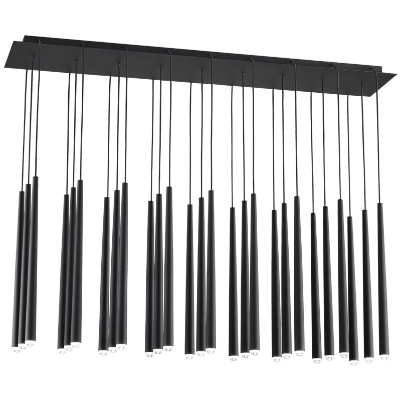 Pylon 27 - Light LED Pendant, Nightshade Black