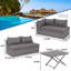 Cantres 71.26'' Wide 5 - Person Outdoor Seating Group with Cushions