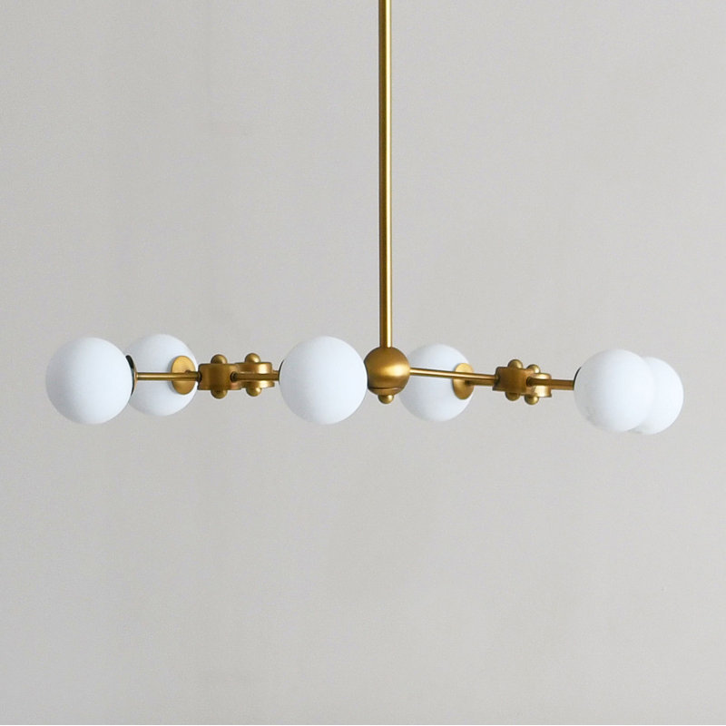 Lustre linéaire moderne Spoutnik 6 lumières Emmalouise