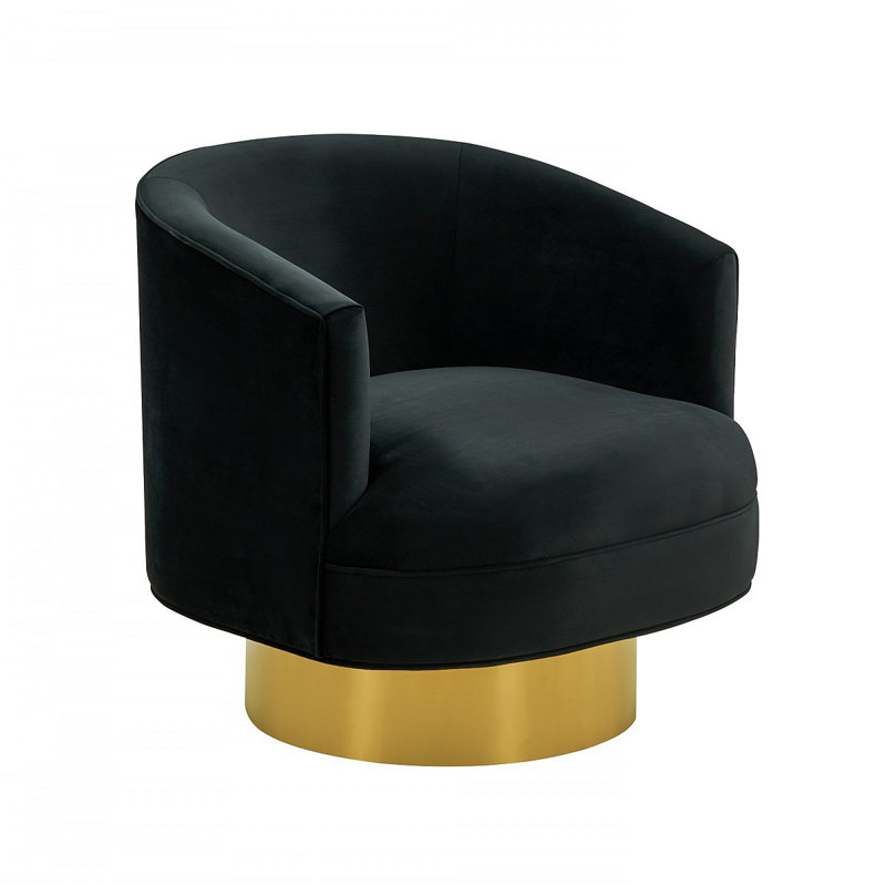 Fauteuil pivotant large de 32,09 po Teighan