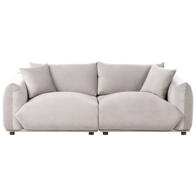 LUVOS 3 Seater Velvet Sofa
