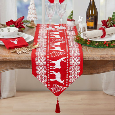 Chemin de table Reindeer Christmas