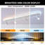 Tête de rail fixe blanche à DEL réglable-128614658