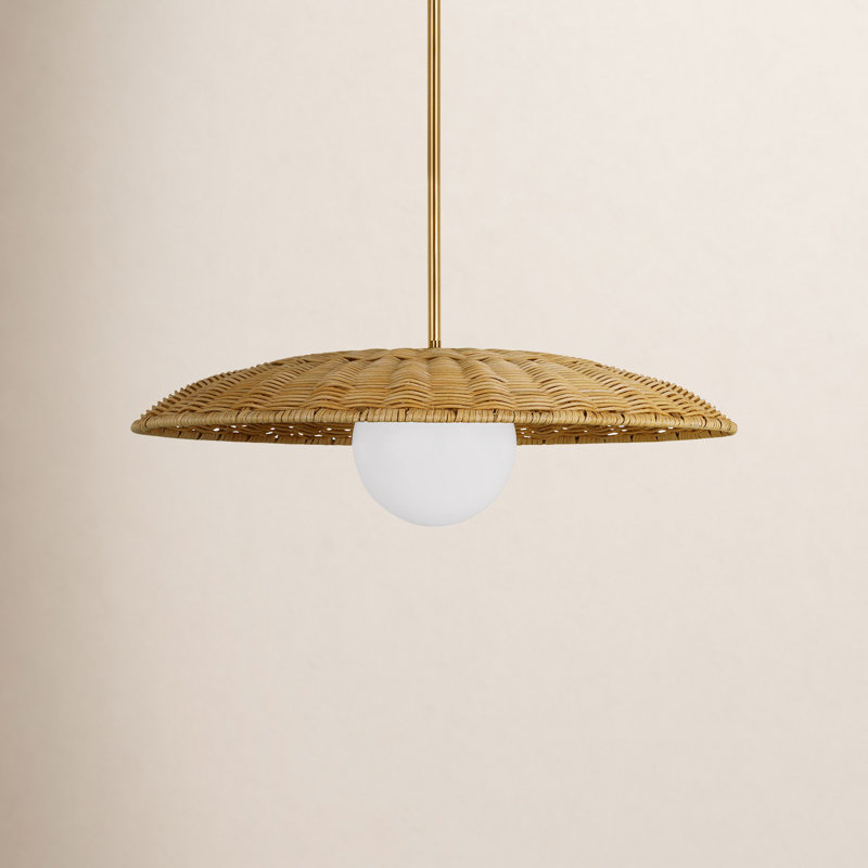 Charlize Carlisa 1 - Light Pendant, 6.38" H x 21.63" W x 21.63" D