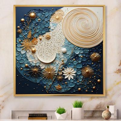 Celestial Harmony II - Abstract Collages Canvas Prints